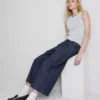 Culotte-Jeans med brede ben