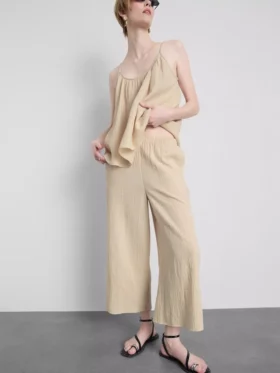 Culottes i ren bomuld