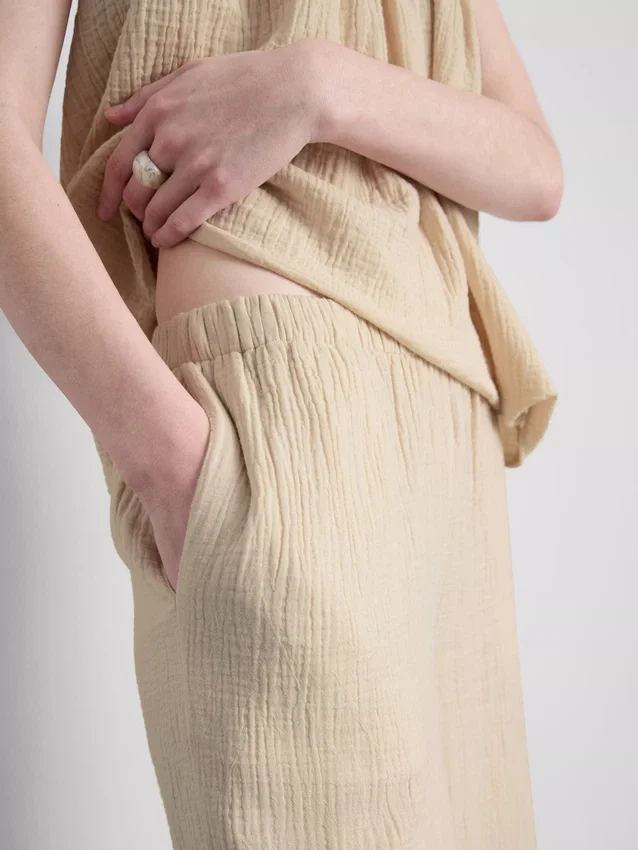 Culottes i ren bomuld