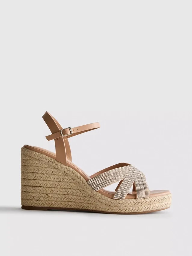 Dekorerede espadrille-kilehæle