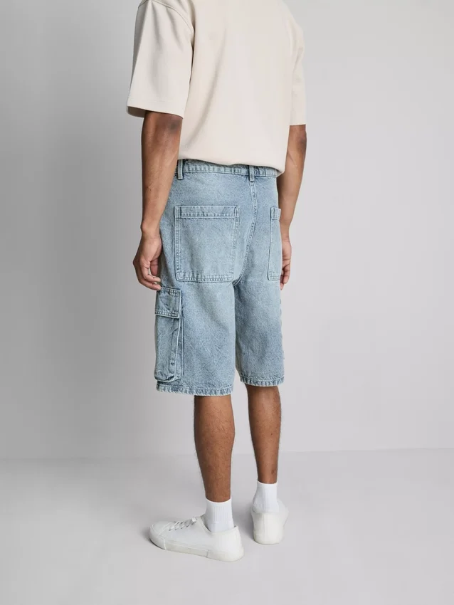 Denim-cargoshorts