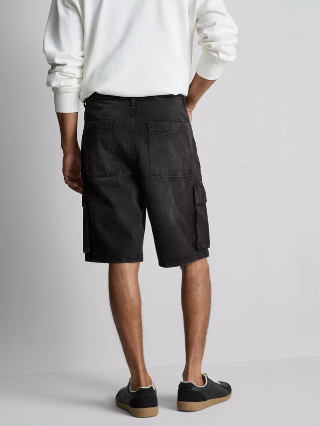 Denim-cargoshorts