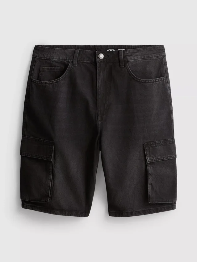 Denim-cargoshorts
