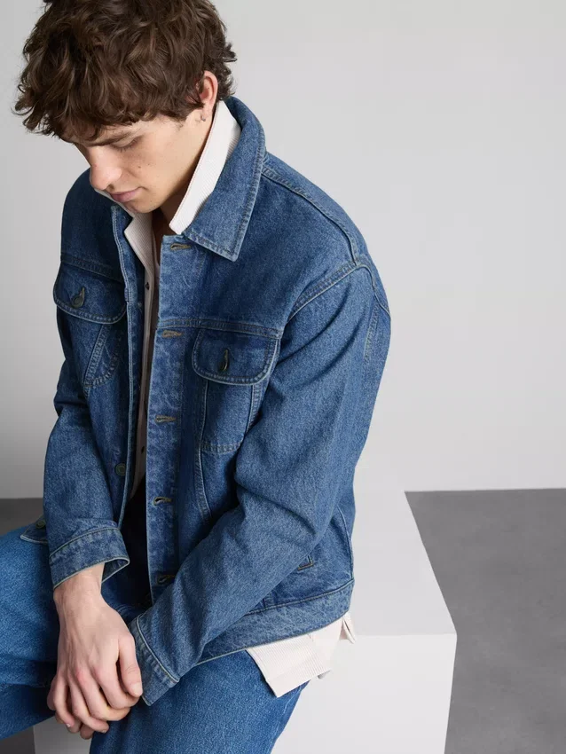 Denim-truckerjakke