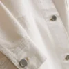 Denimjakke med påsyet lomme i bomuld