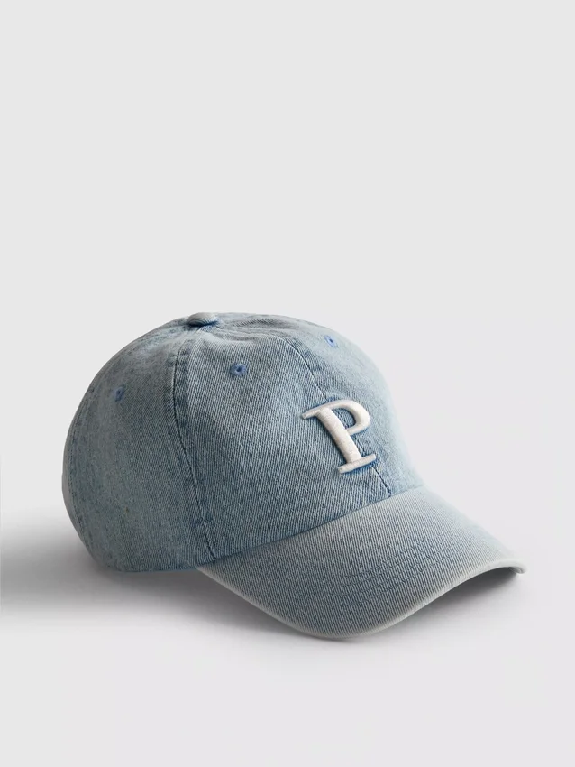 Denimkasket med initialer