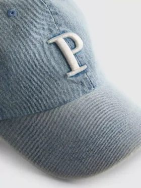 Denimkasket med initialer