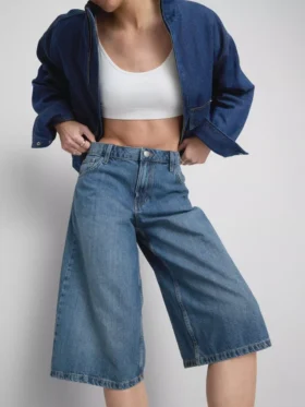Denimshorts i bomuld