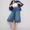 Denimshorts i bomuld