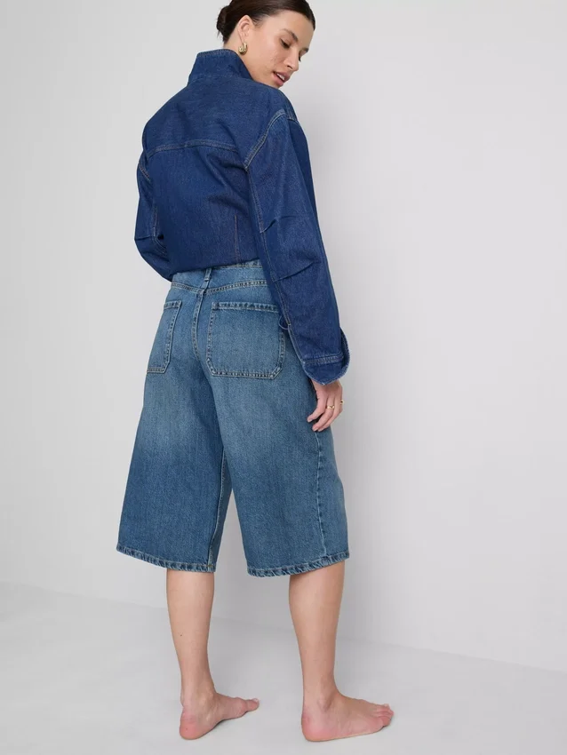 Denimshorts i bomuld