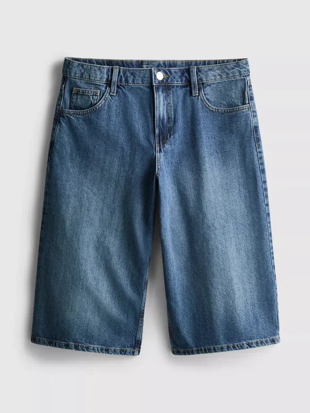 Denimshorts i bomuld