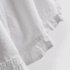 Denimshorts med flæser i bunden