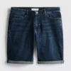 Denimshorts med lige pasform
