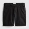 Denimshorts med lige pasform