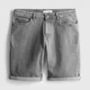 Denimshorts med lige pasform