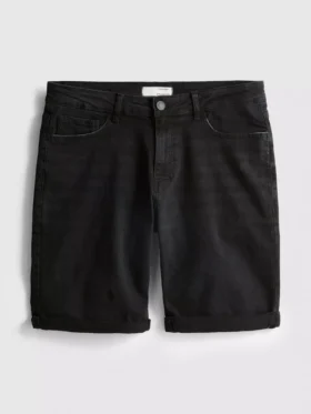 Denimshorts med lige pasform
