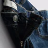 Denimshorts med lige pasform