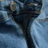 Denimshorts med lige pasform