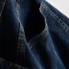 Denimshorts med lige pasform