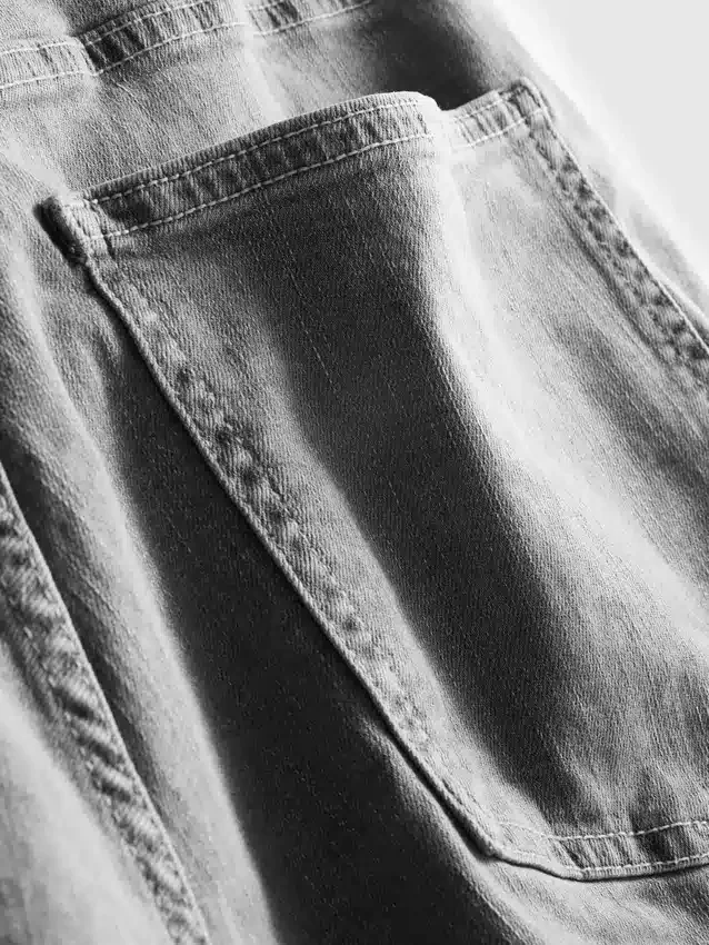 Denimshorts med lige pasform