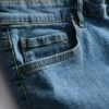 Denimshorts med lige pasform