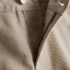 Denimshorts med mellemhøj talje og opsmøg