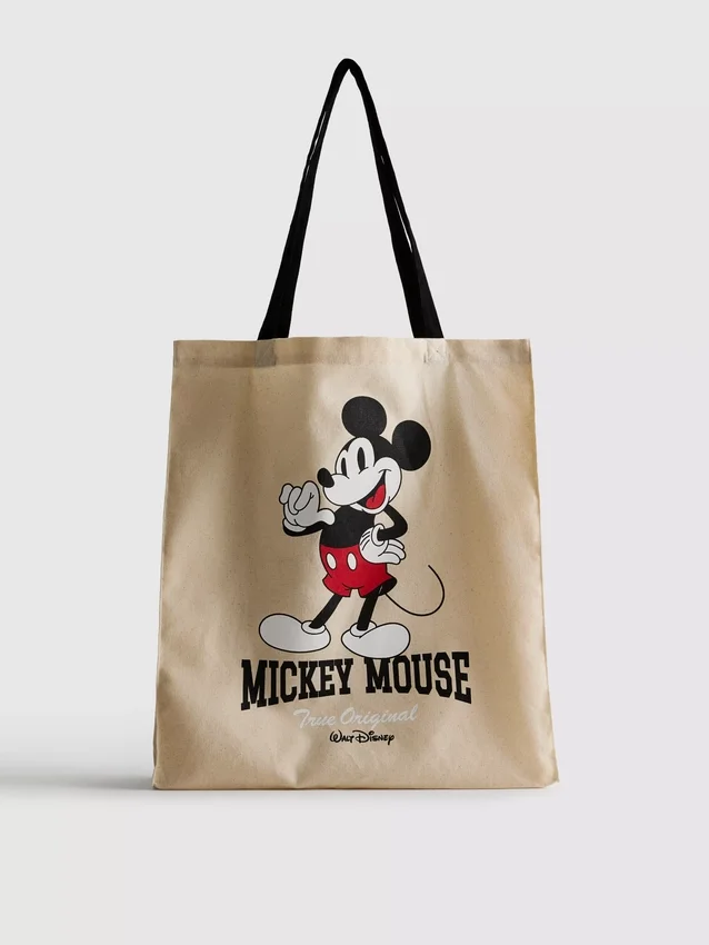 Disney-canvas-tote med Mickey og venner
