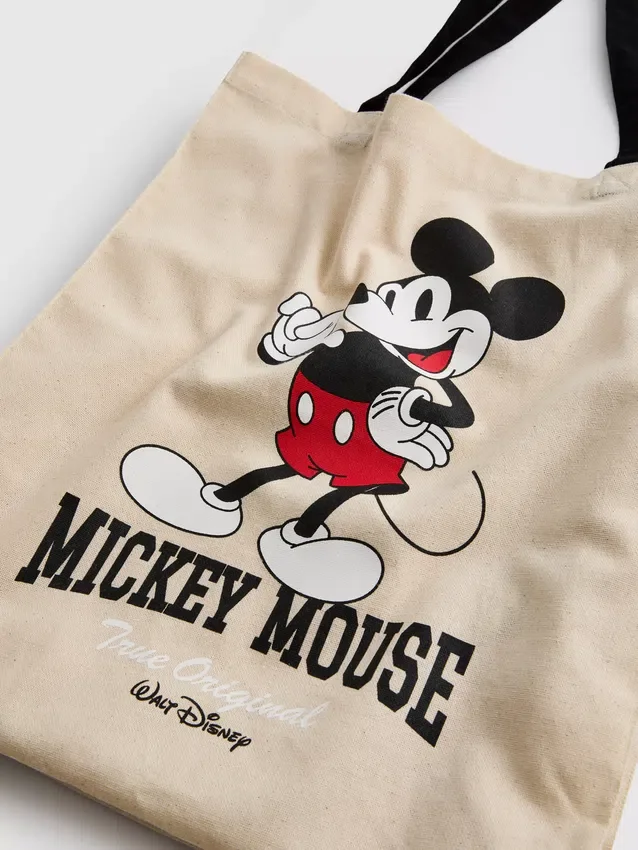 Disney-canvas-tote med Mickey og venner