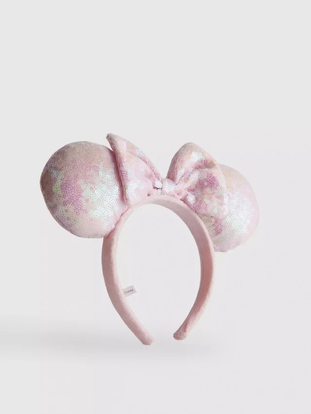Disney Minnie Mouse-hårbånd med pailletter og ører