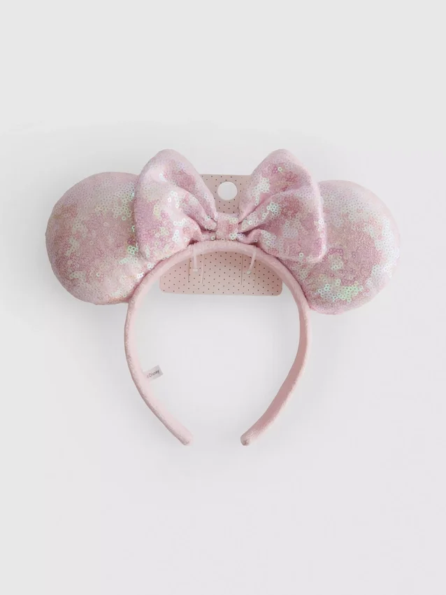 Disney Minnie Mouse-hårbånd med pailletter og ører