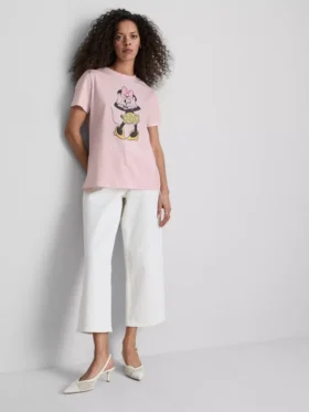 Disney Minnie Mouse-T-shirt i bomuld med grafisk print