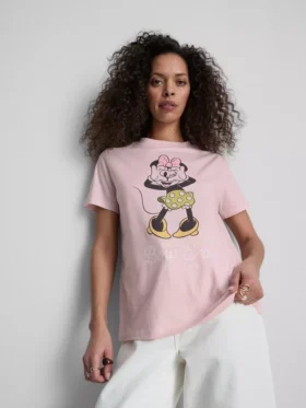 Disney Minnie Mouse-T-shirt i bomuld med grafisk print