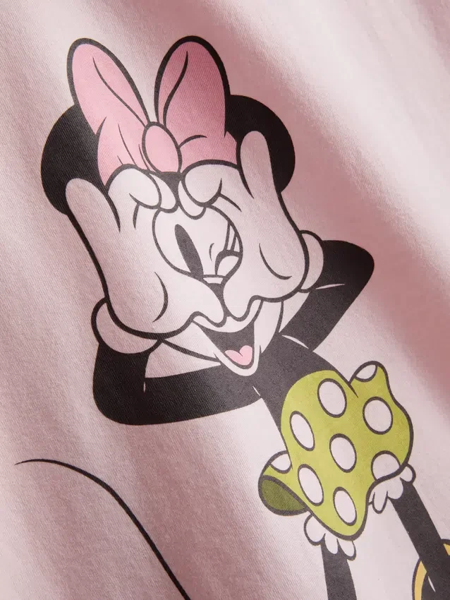 Disney Minnie Mouse-T-shirt i bomuld med grafisk print