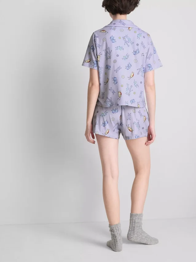 Disney Pixars »A Bug's Life« pyjamasser med korte bukser i boyfriend-stil