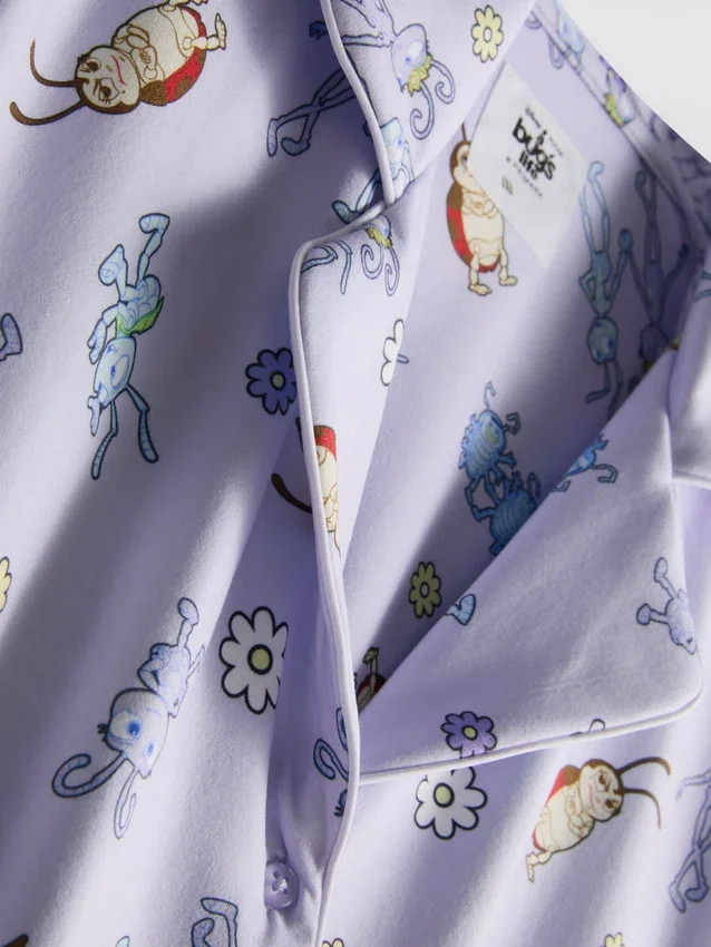Disney Pixars »A Bug's Life« pyjamasser med korte bukser i boyfriend-stil