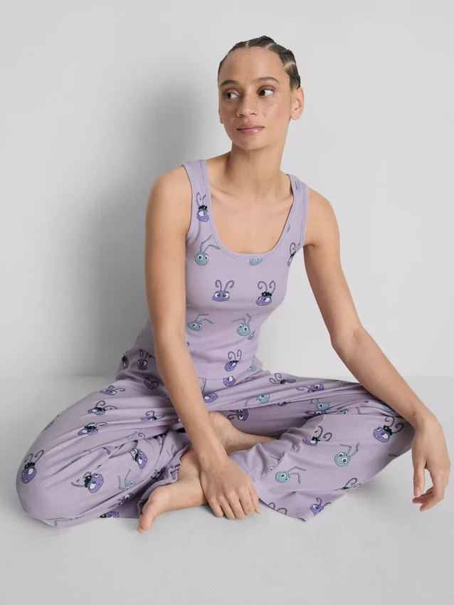 Disney Pixars A Bug’s Life pyjamasser med ribbet tanktop