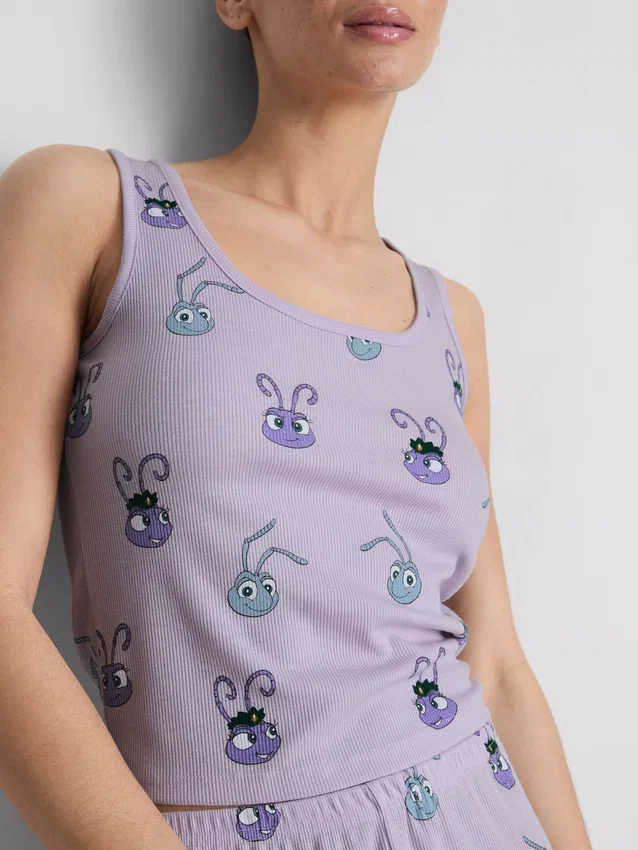 Disney Pixars A Bug’s Life pyjamasser med ribbet tanktop