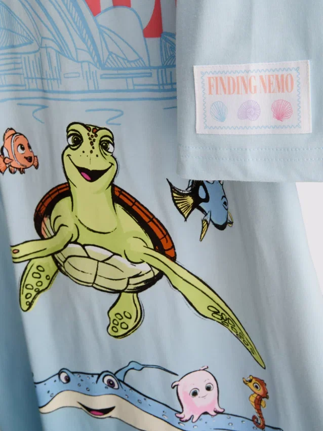 Disney Pixars Finding Nemo-nattøj i bomuld med grafisk print