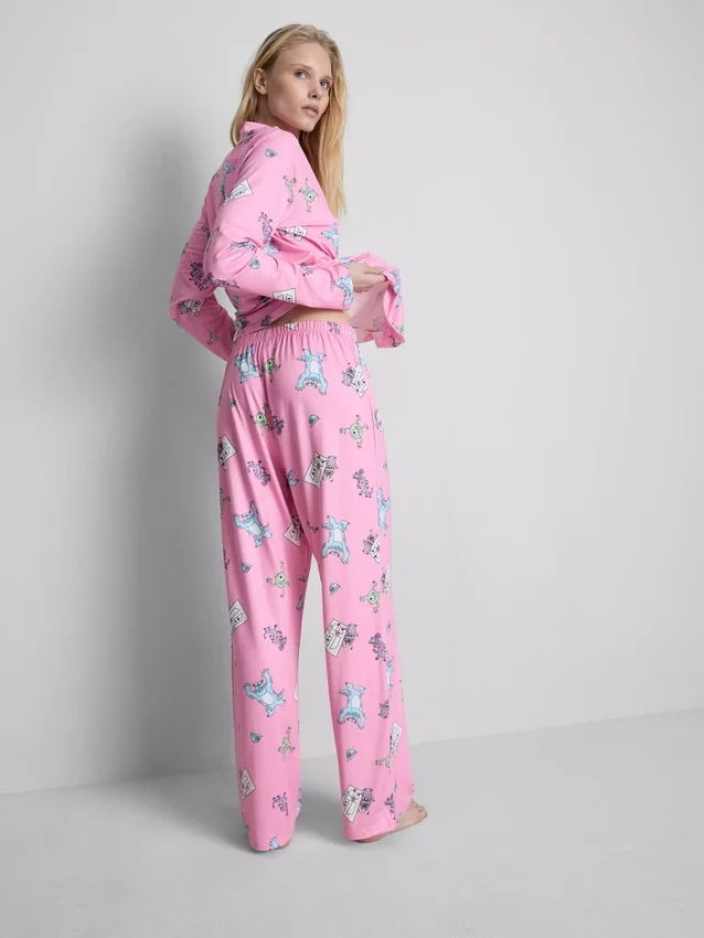 Disney Pixars Monsters Inc. pyjamasser i boyfriend-stil