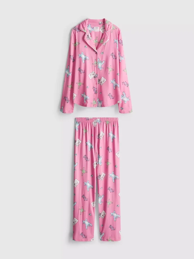 Disney Pixars Monsters Inc. pyjamasser i boyfriend-stil