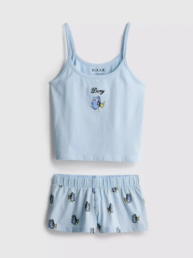 Disney-pyjamasser med grafisk print og cami-top med motiv fra Find Nemo