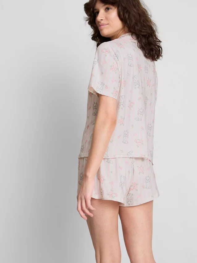 Disney's Aristocats Marie kort pyjamasser i boyfriend-stil