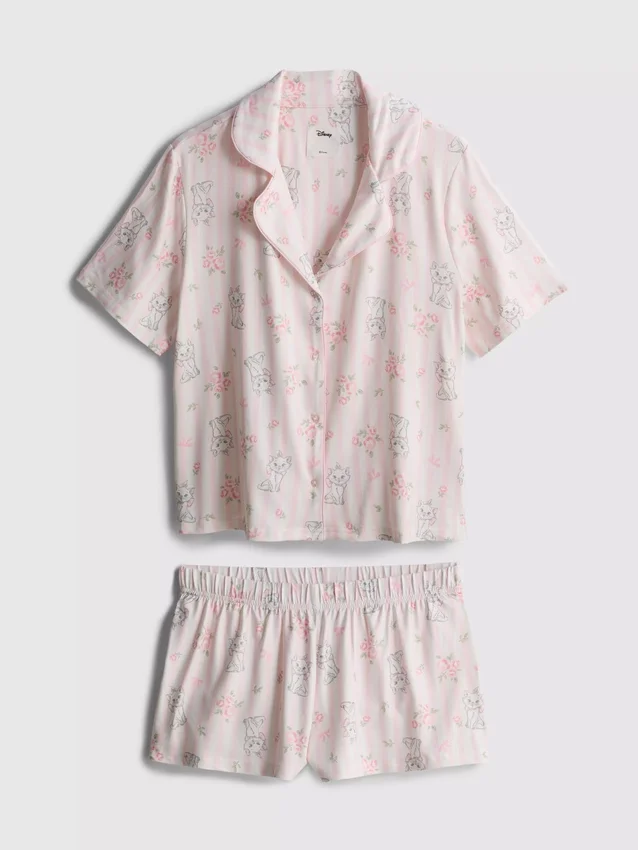 Disney's Aristocats Marie kort pyjamasser i boyfriend-stil