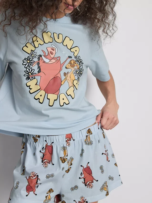 Disney's Løvernes Konge Hakuna Matata-pyjamasser med grafisk print