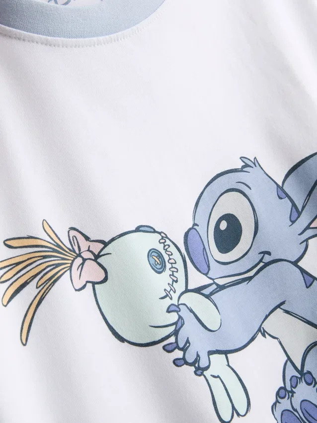 Disney's Stitch-pyjamasser i bomuld med grafisk print
