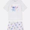 Disney Stitch-pyjamasser med kortben og grafisk print