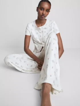 Disneys "Aristocats" Marie-pyjamasbukser med ribkant