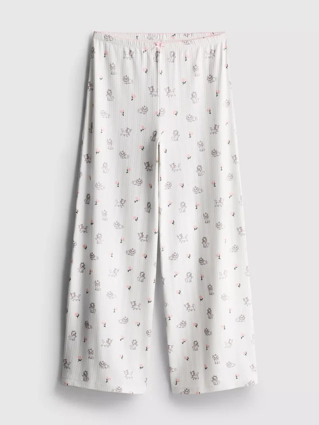 Disneys "Aristocats" Marie-pyjamasbukser med ribkant