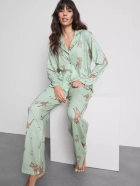 Disneys Bambi-pyjamasser med striber i boyfriend-stil