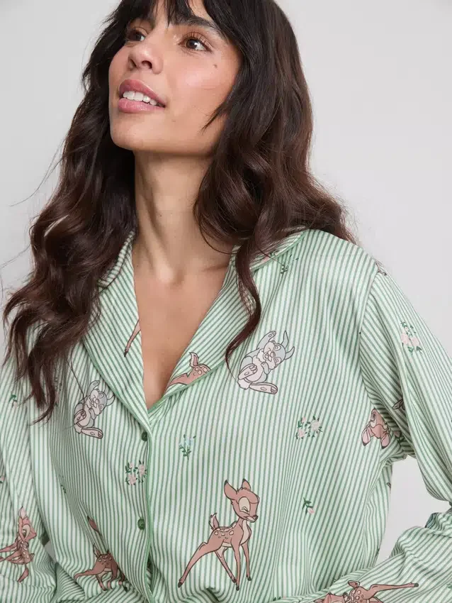 Disneys Bambi-pyjamasser med striber i boyfriend-stil